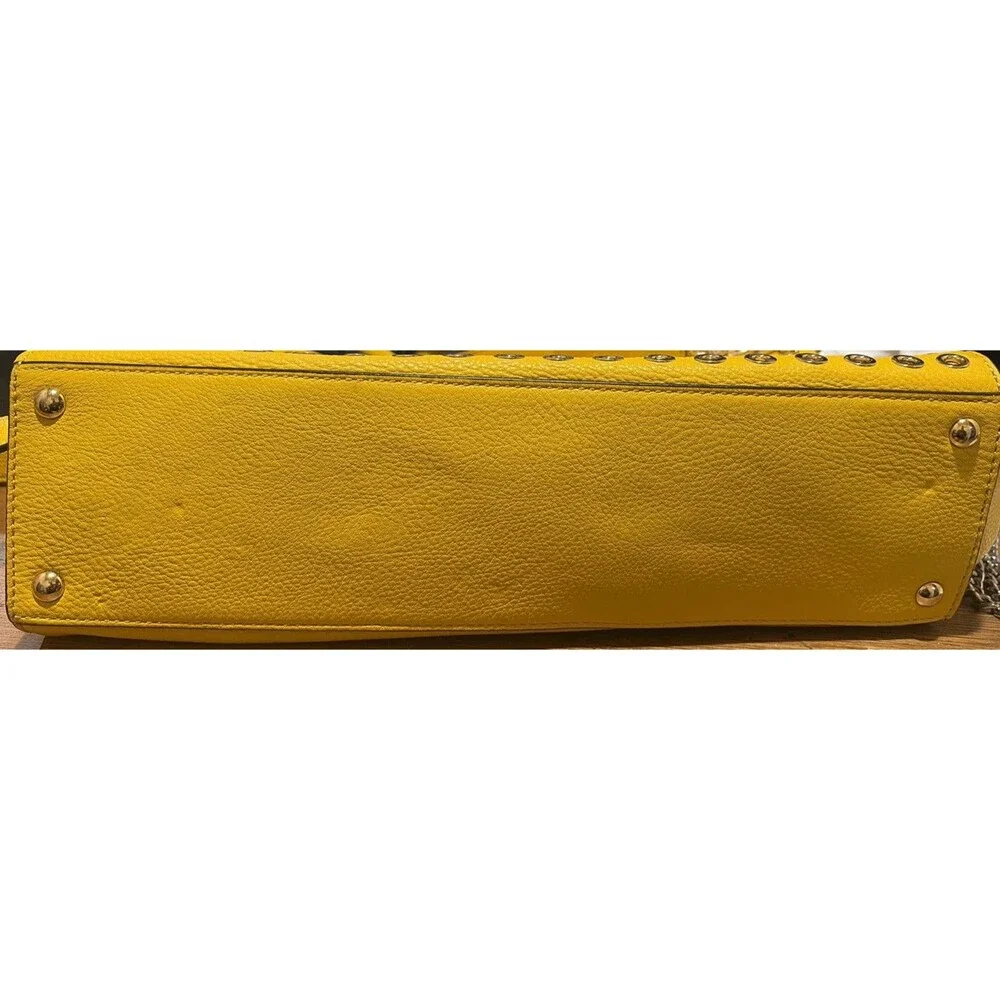 Michael Kors Hamilton Tote Bag, Iconic Yellow W Gold Hardware Satchel Large Tote
